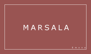 2015年流行色マルサラ 